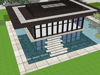新中式售楼处建筑