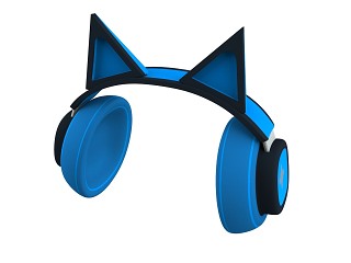现代猫耳朵耳机模型