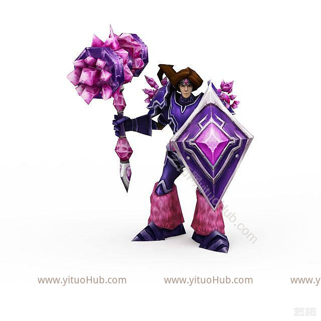 现代LOL塔里克宝石骑士模型