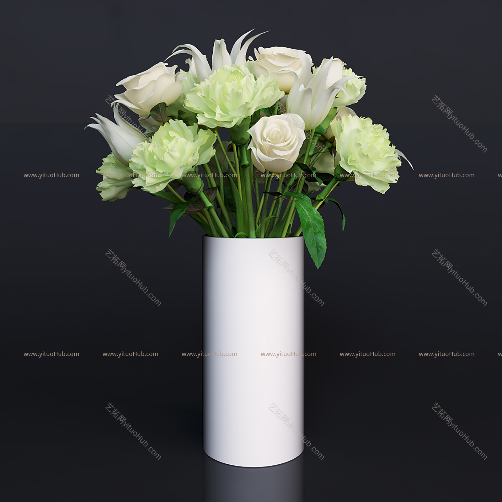 现代植物盆栽