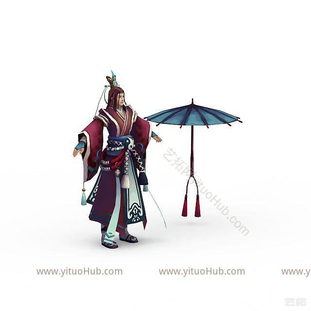 现代网游人物模型