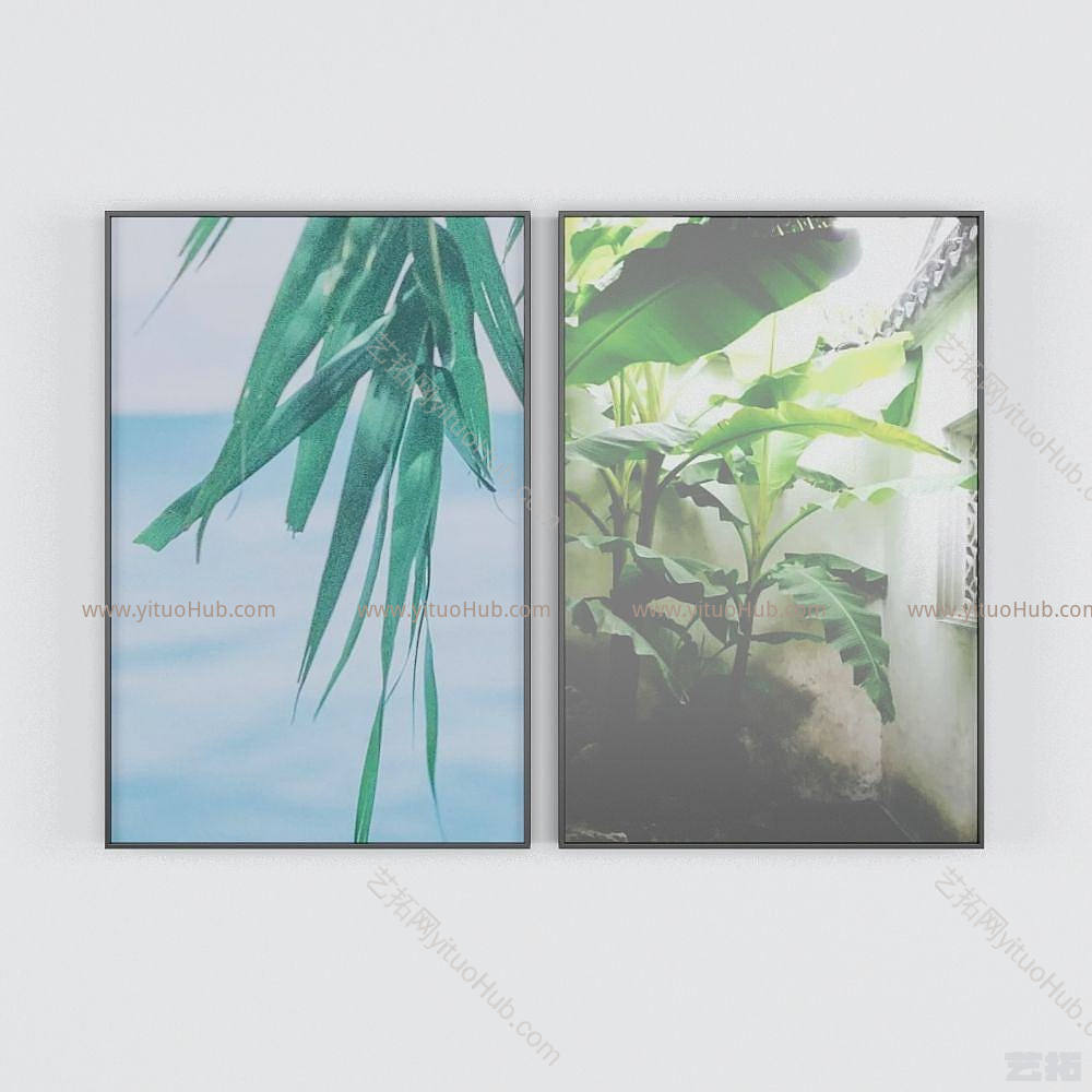 现代艺术装饰画模型