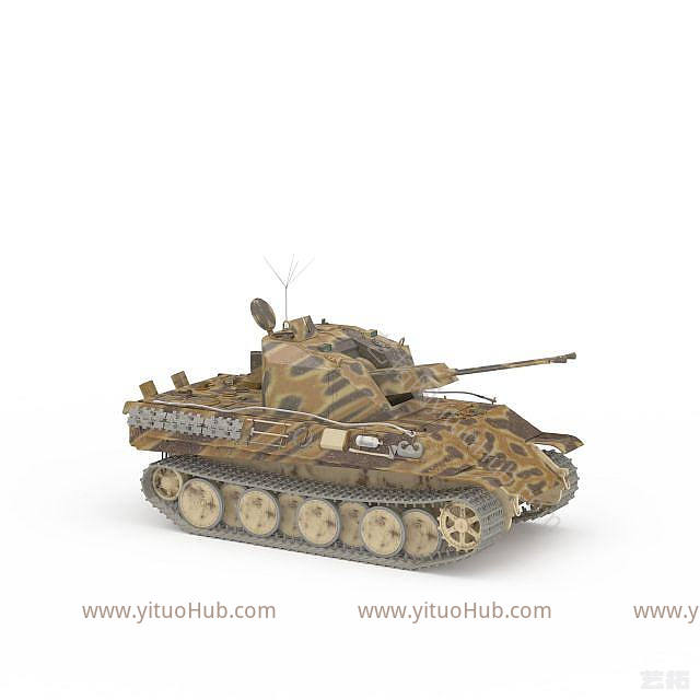 现代迷彩M2轻型坦克模型