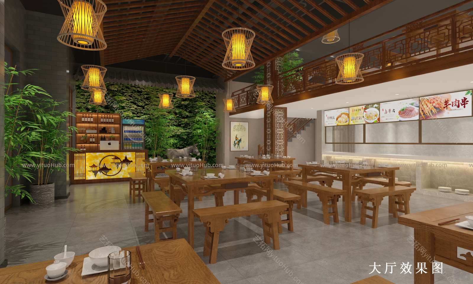 现代复古螺蛳粉店