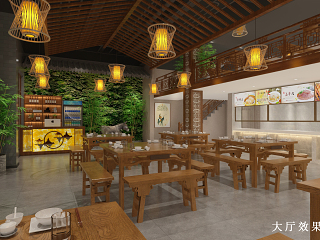 现代复古螺蛳粉店