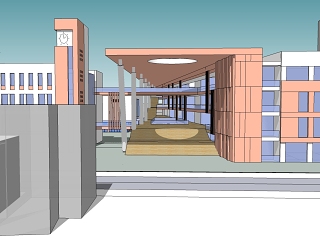 厦门后江小学投标模型