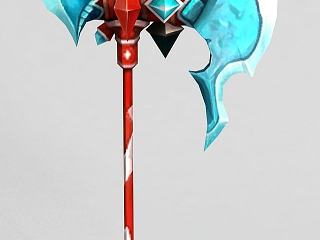 现代龙之谷武器斧头锤子模型