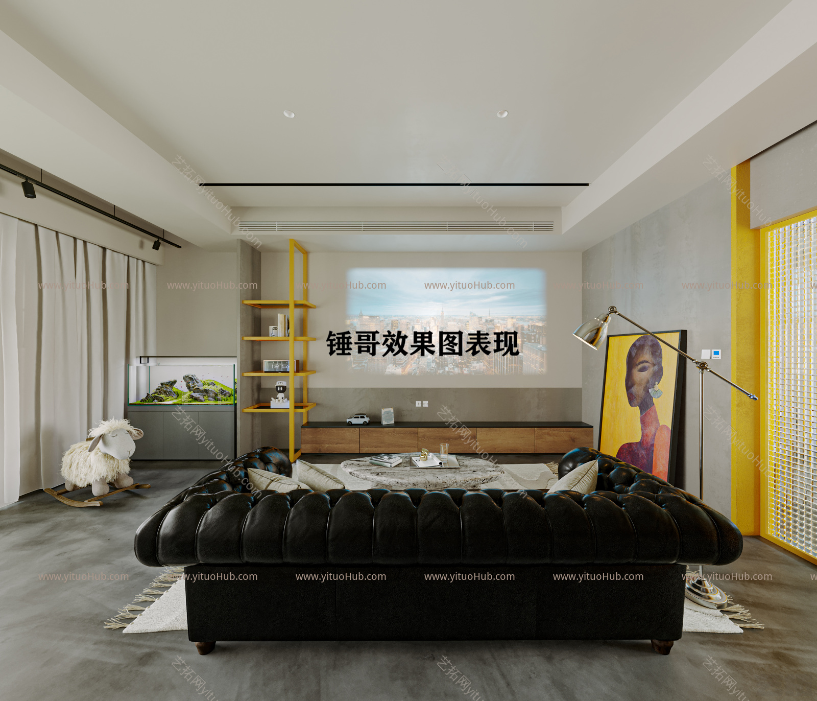 现代极简风格客厅
