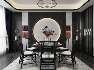 新中式家居餐厅