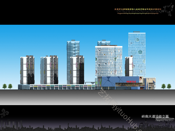 东莞·大朗镇银朗核心区家乐福城市综合体建筑方案设计