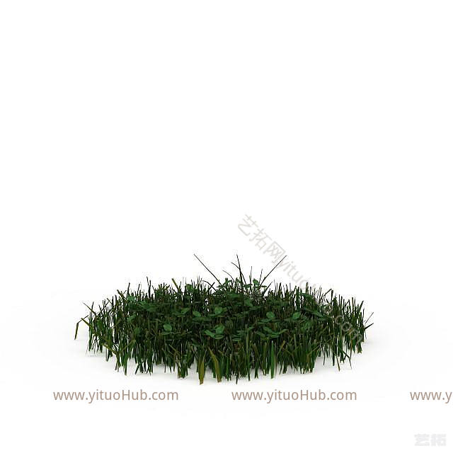 现代绿化植被模型