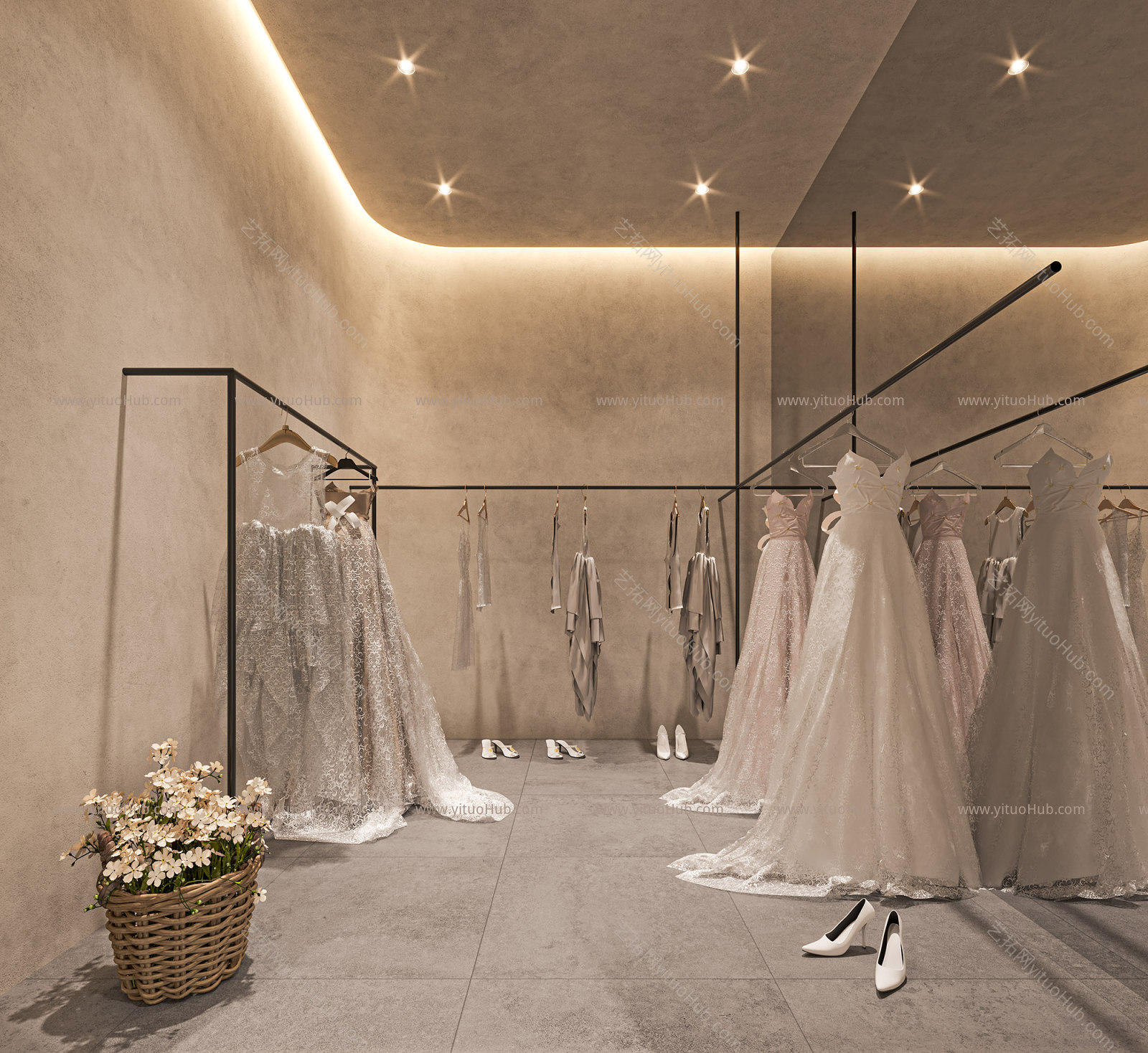 侘寂风婚纱店设计