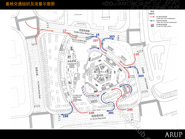 中国第一高楼上海中心大厦交通安排