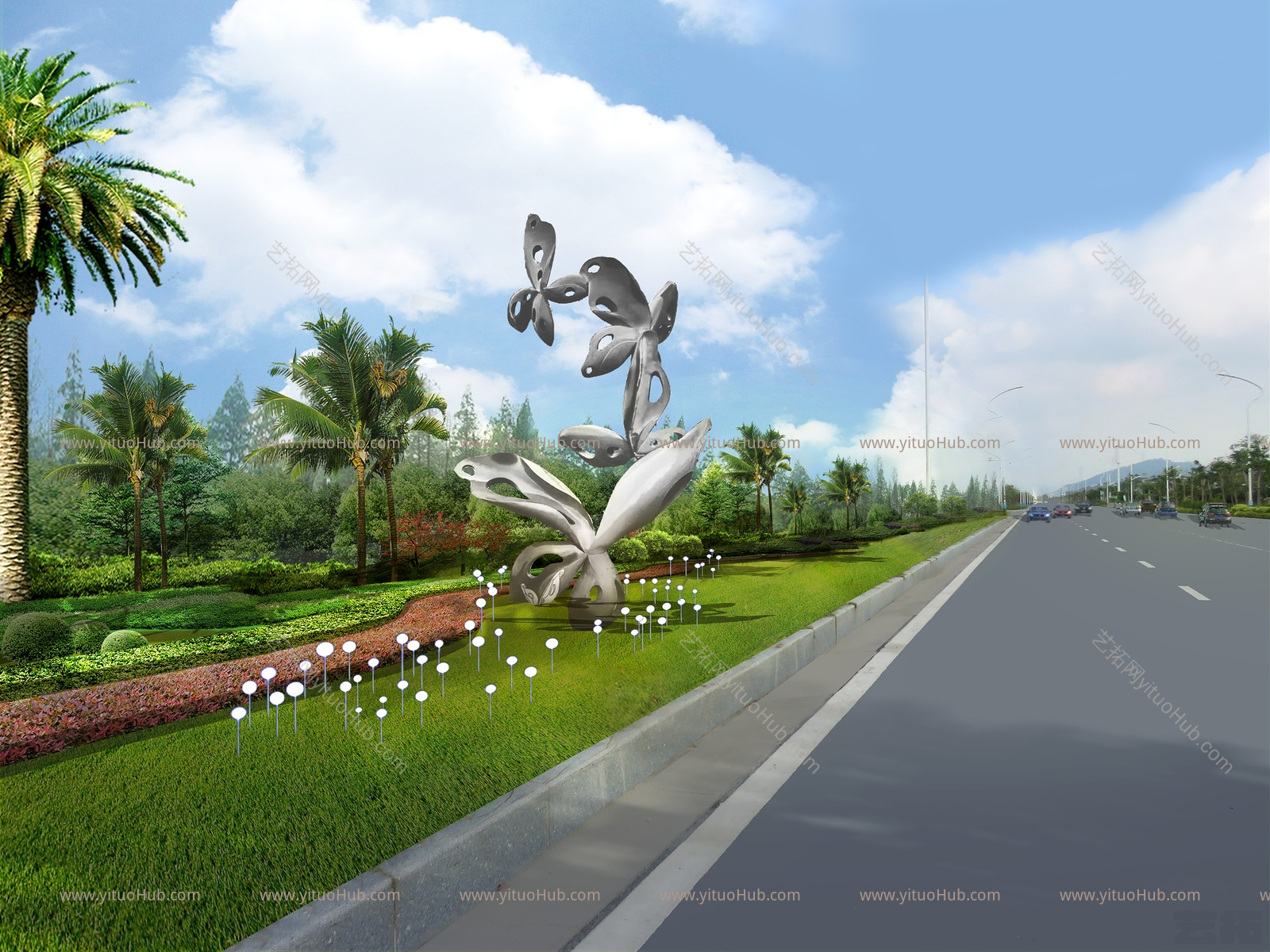 现代城市道路景观