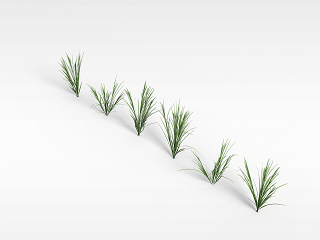 现代绿草模型