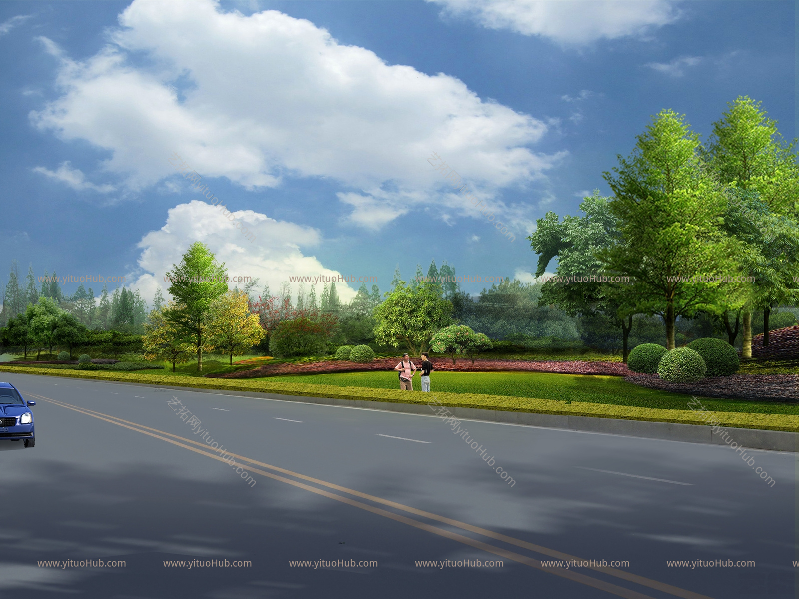 现代城市道路景观