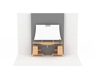现代浴室柜模型
