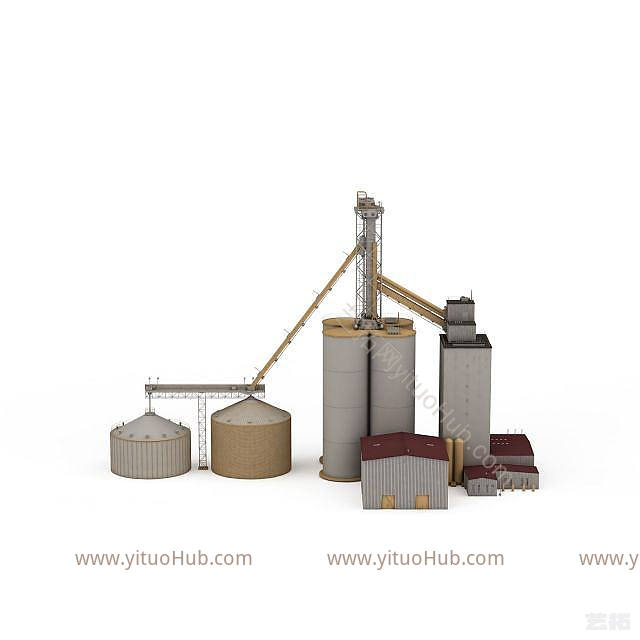 工业LOFT工业建筑模型
