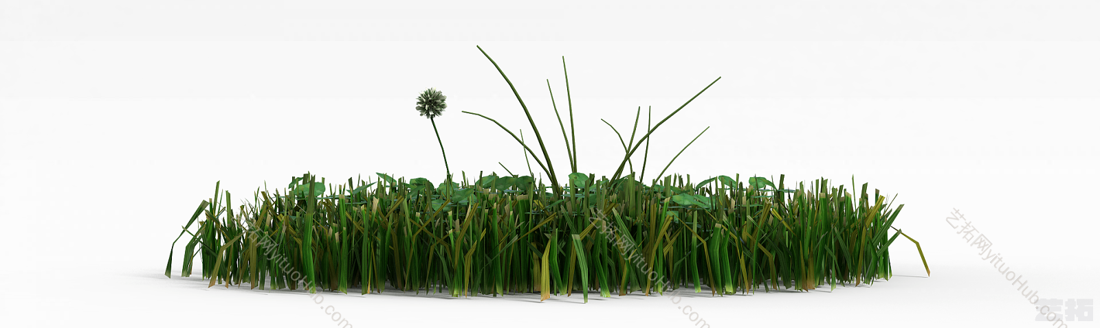 现代绿化植被模型