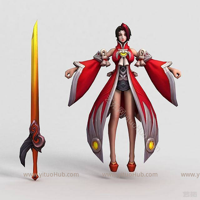 王者荣耀2013游戏女角色模型
