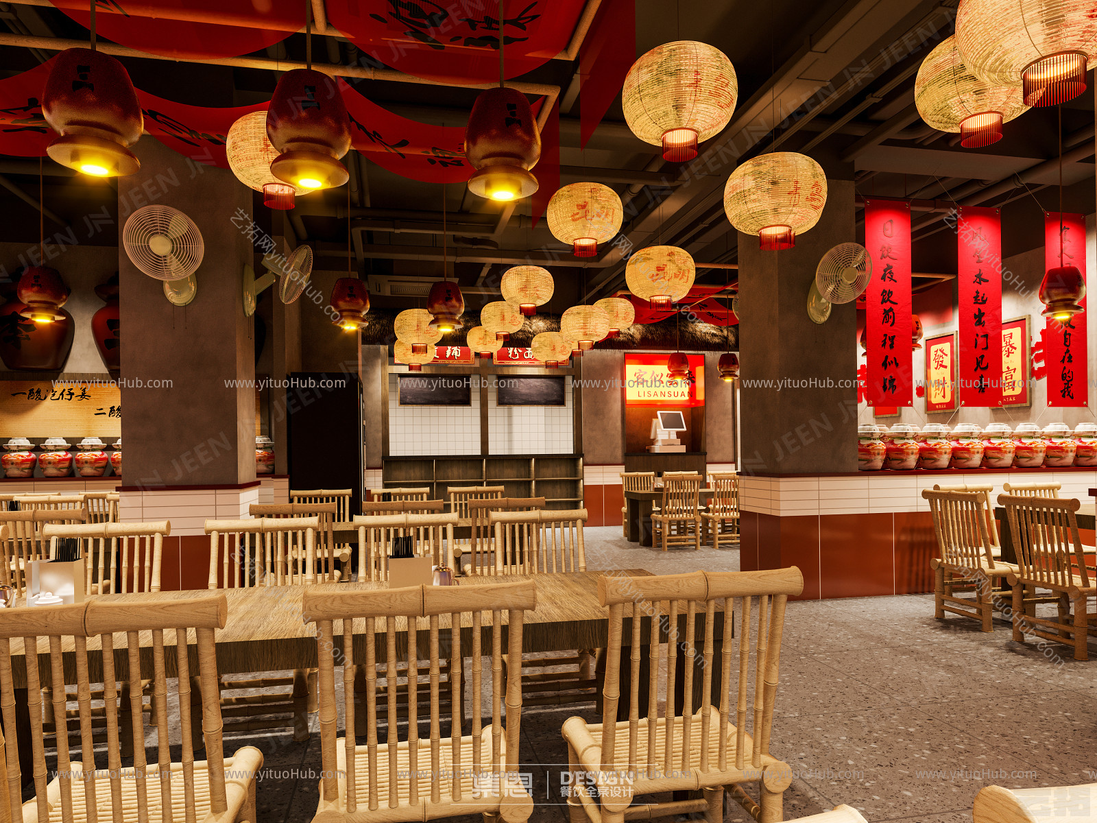 现代市井风中餐厅设计