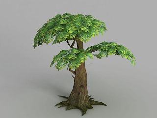 现代魔兽世界树木模型