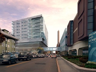 竞赛风建筑晚霞朝阳效果图