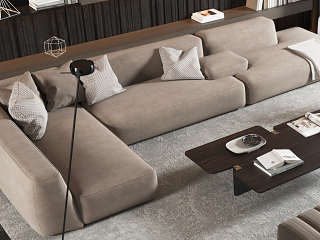 Minotti 现代沙发茶几组合