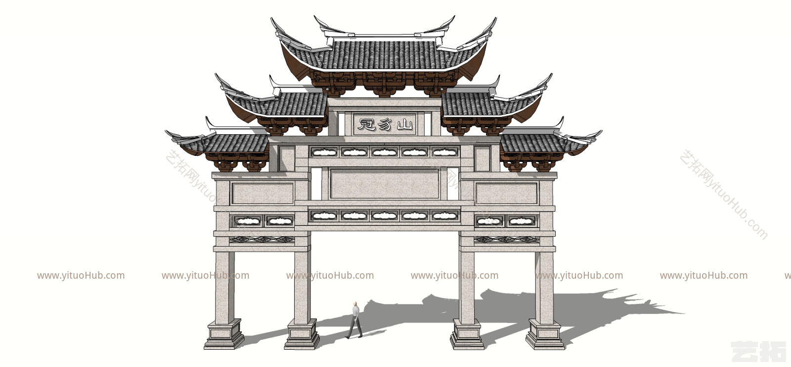 中式大门