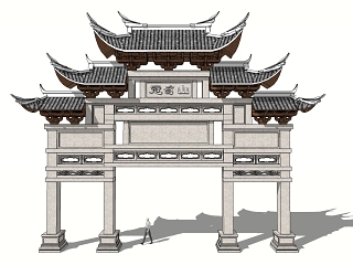 中式大门