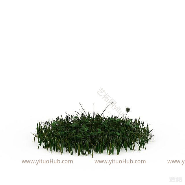 现代绿化植被模型