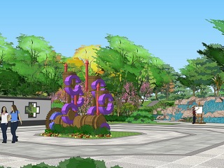 中式小区景观