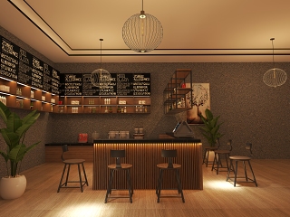 现代奶茶店