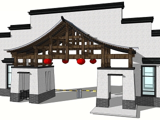 中式大门