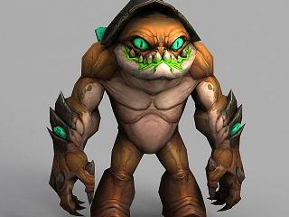 现代魔兽世界游戏怪兽模型