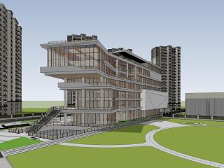 现代其它小公建SU模型