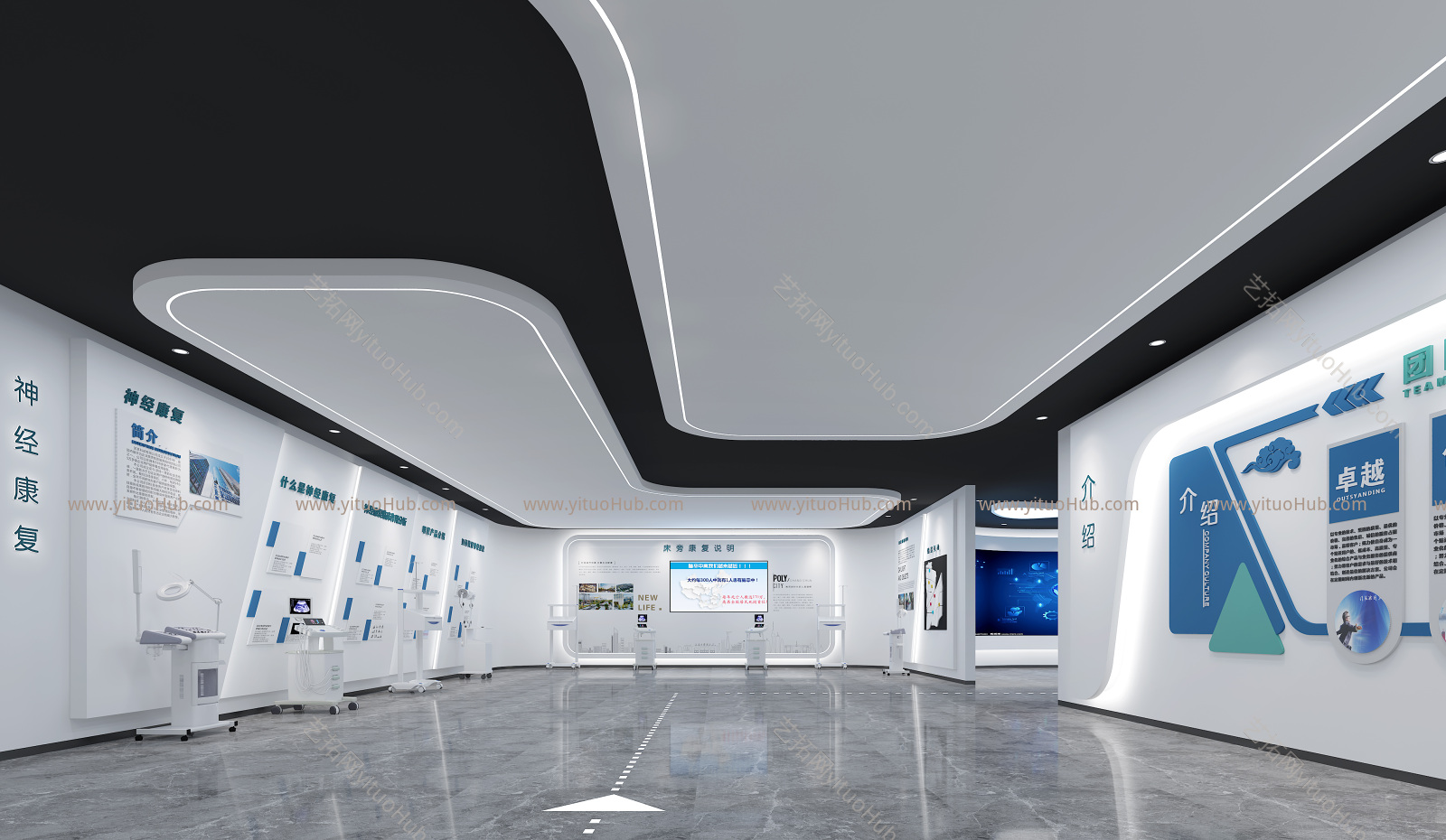 医院展厅医院医疗器械展厅医院康复训练展厅医院科技技术展厅,医院科技展厅。