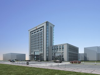 现代办公楼建筑外立面