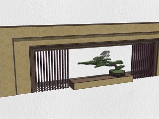新中式景墙