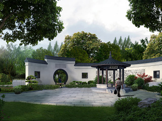古建古街古镇效果图