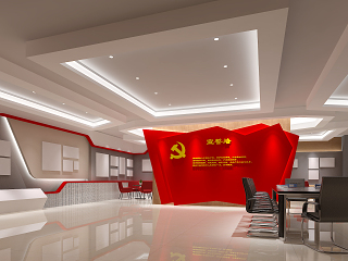 现代党建展厅展板展示墙阅览