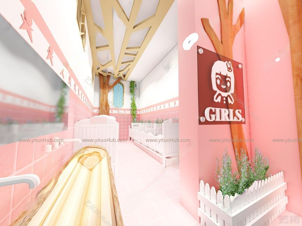 现代儿童公共卫生间
