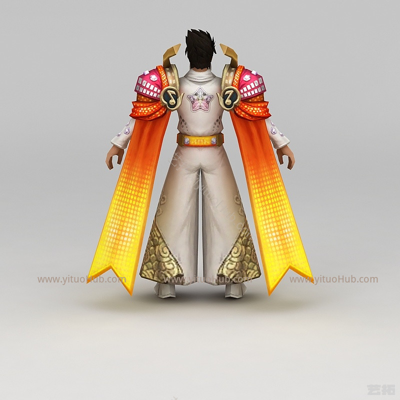 现代王者荣耀角色男模型