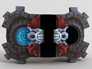 现代龙之谷游戏武器魔法书模型