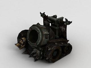 现代魔兽世界作战大炮模型