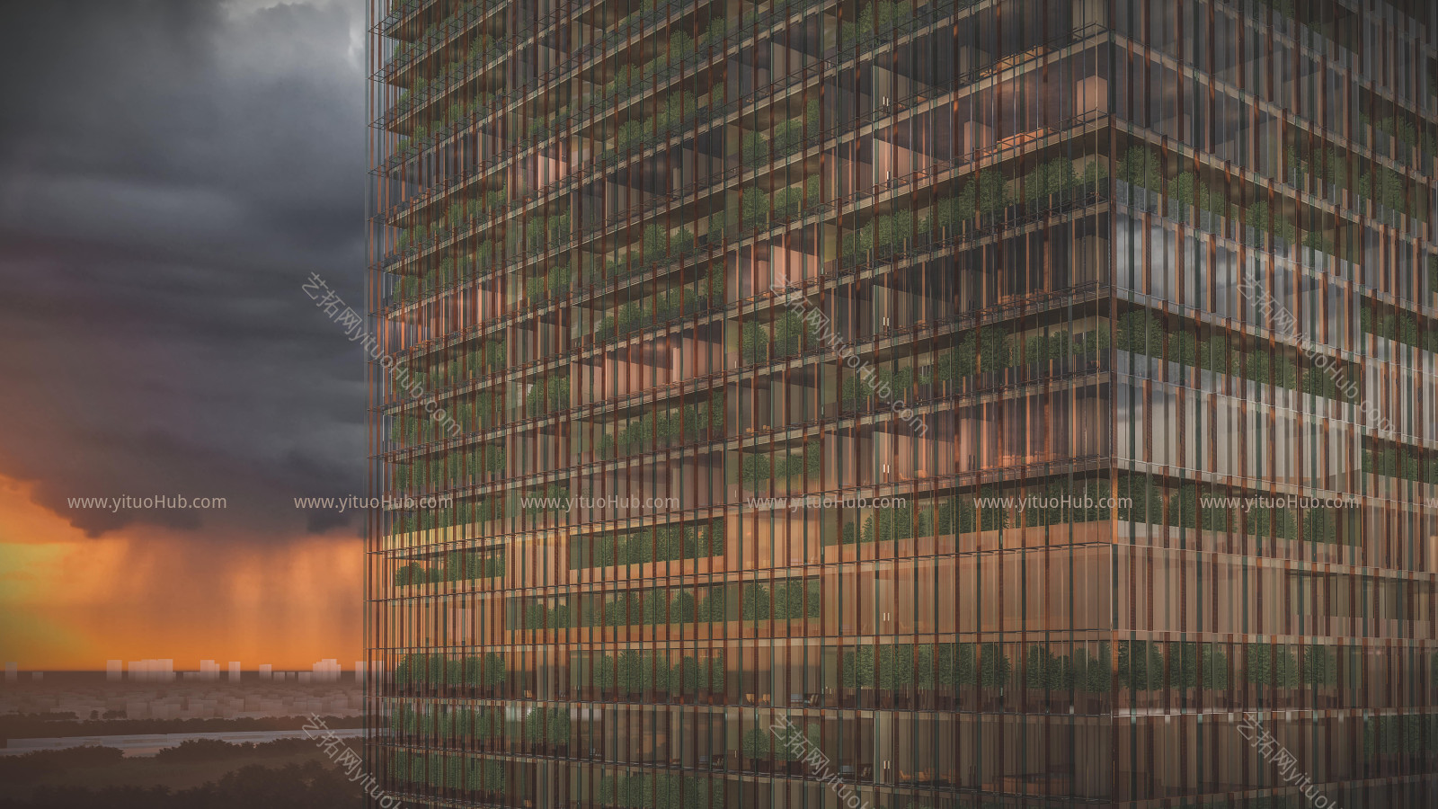 现公寓楼建筑设计