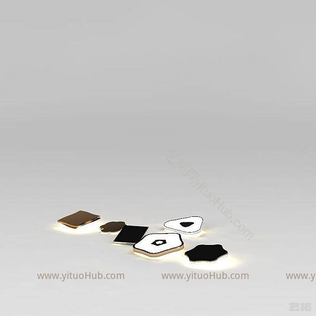 现代吸顶灯模型