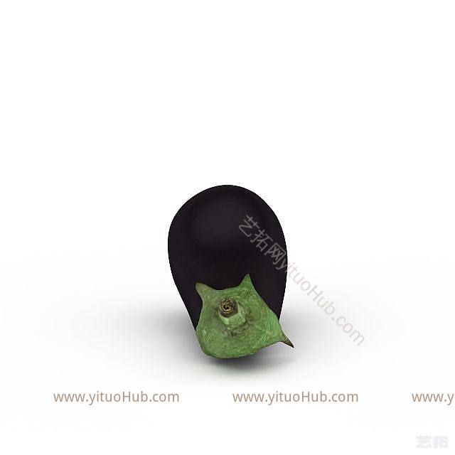 现代紫茄子模型