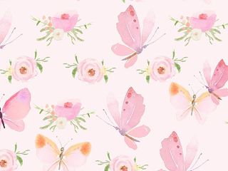 欧式田园乡村碎花大花纹理壁纸布料 (252)
