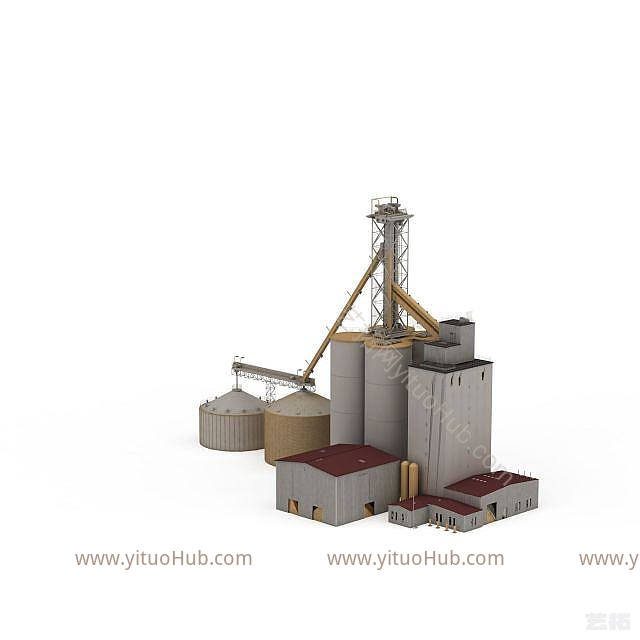 工业LOFT工业建筑模型
